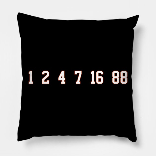 Flyers Retired Numbers Pillow by Pattison52