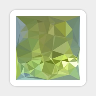 Olive Drab Abstract Low Polygon Background Magnet