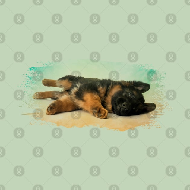 German Shepherd Puppy by Nartissima