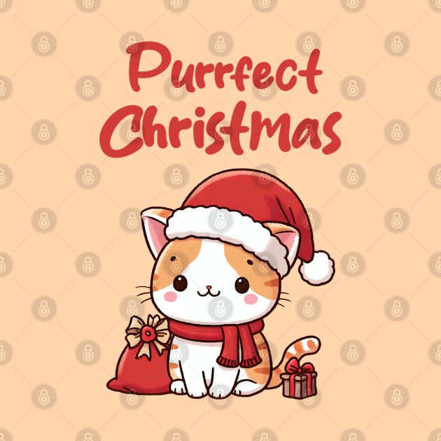 Purrfect Christmas Santa Kitty Cat by Takeda_Art