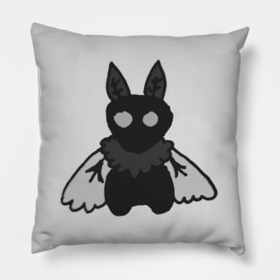 B&W Cutie Mothman Pillow