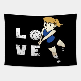 Best Girls Love Volleyball Tapestry