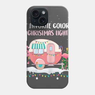 my favorite color is christmas lights Phone Case