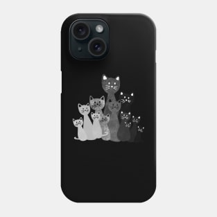 Black and White Cats Phone Case