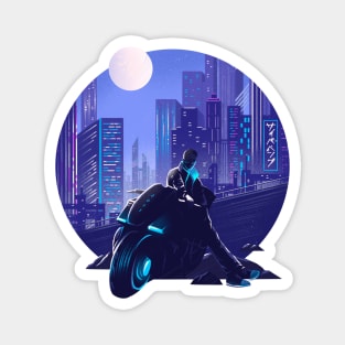 Cyberpunk blues Magnet