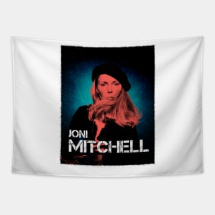 Joni Mitchell // 1970s Fan Art Design Tapestry