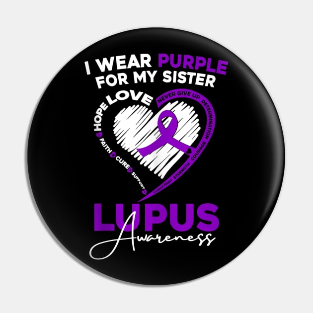 I wear purple for my sister lupus day awareness Pin by Dreamsbabe