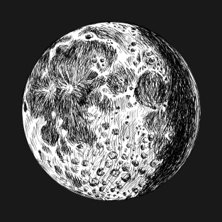 The Moon Illustration T-Shirt