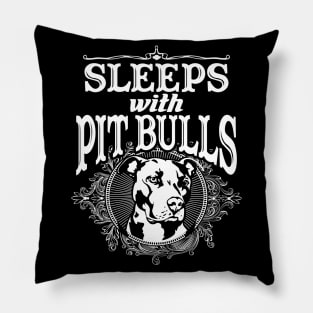 Sleeps With Pitbulls - Pitbull Pillow