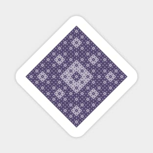 sierpinski diamond - deep purple Magnet