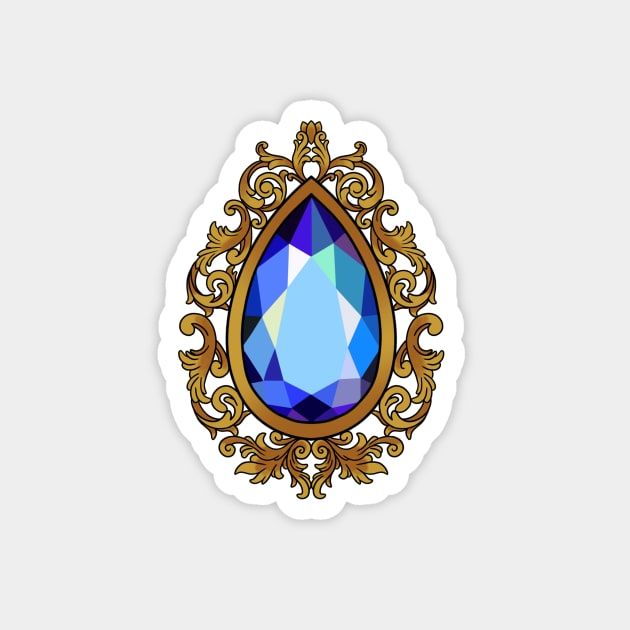 Ornate gemstone Magnet by NicoleHarvey