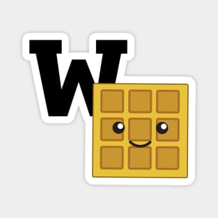 W is for Waffle Magnet