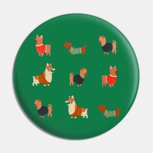 Dogs! in Sweaters! Pin