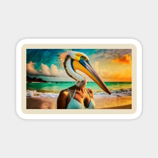 Pelican Woman Magnet