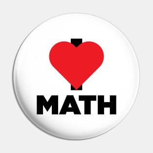 I LOVE MATH Pin