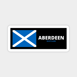 Aberdeen City with Scottish Flag Magnet