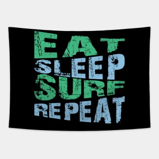 Eat, Sleep, Surf Repeat Tapestry