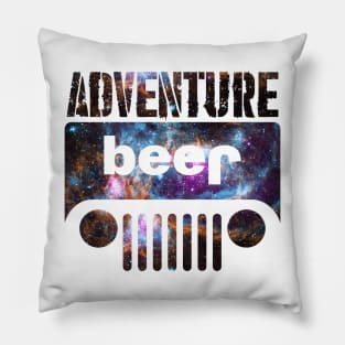 Galaxy Adventuring Beer Jeep Pillow