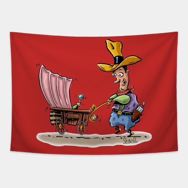 Cowboy Daddy Tapestry by macccc8