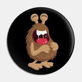 Funny Laughing Monster Pin