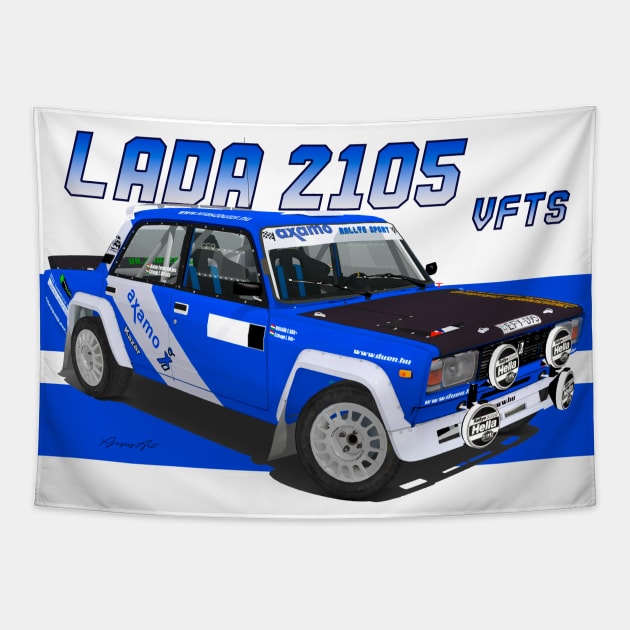 Lada 2105 VFTS Tapestry by PjesusArt