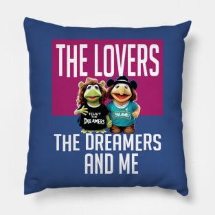 "The lovers" funny cute muppets art Pillow