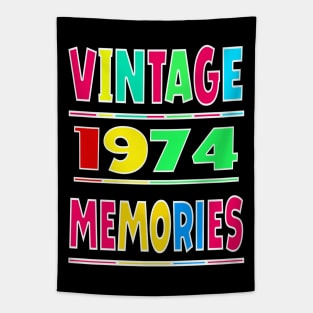 Vintage 1974 Memories Tapestry