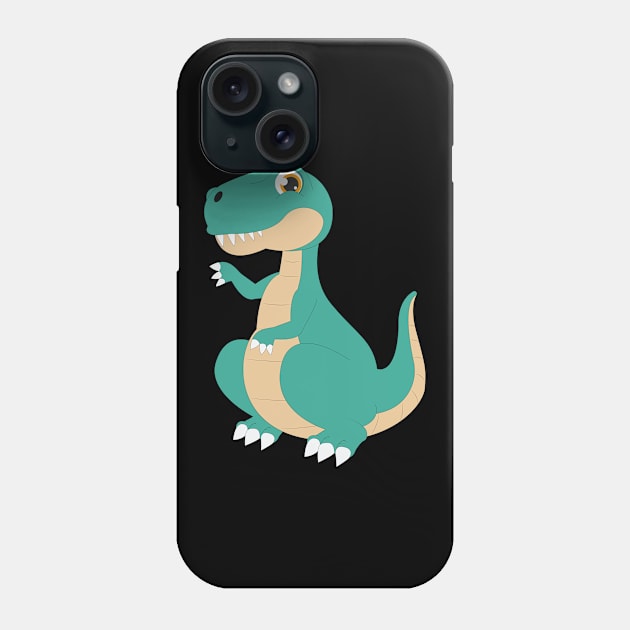 Cartoon Dino Dinosaur Children Motif Phone Case by Shirtjaeger