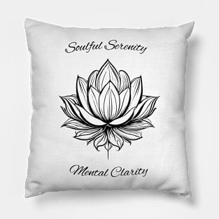 Lotus Flower - Soulful Serenity Mental Clarity Pillow