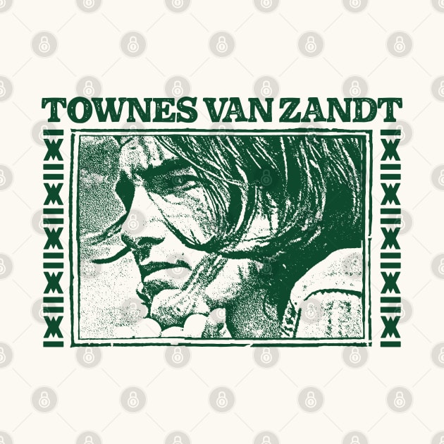 Townes Van Zandt \/\/\ Retro Fan Art Design by DankFutura