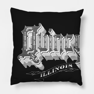 Vintage Quincy, IL Pillow