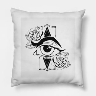 Eye Tattoo Art Pillow