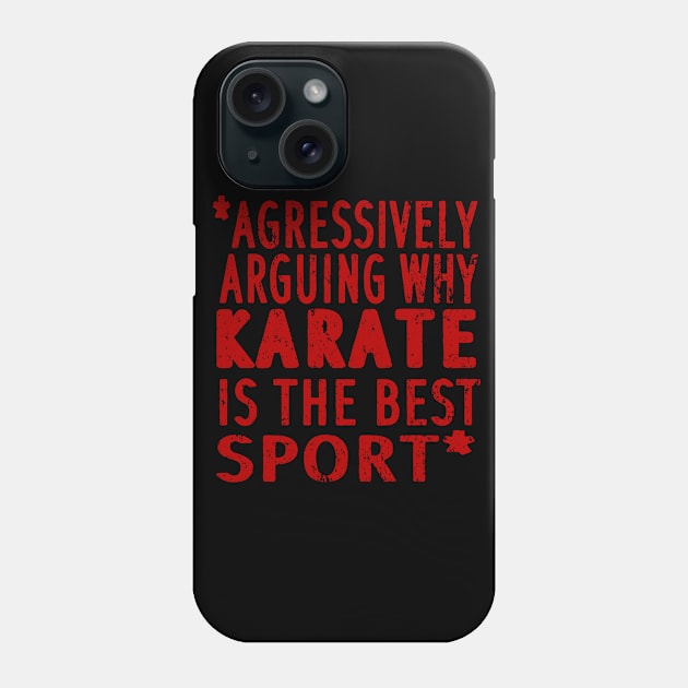 Karate gift belt club martial arts gift Phone Case by FindYourFavouriteDesign