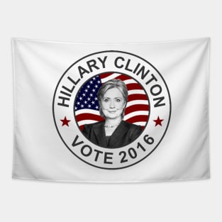 Hillary Clinton US Flag Tapestry