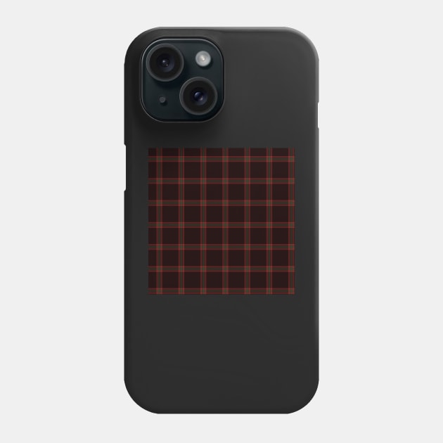 "Anias" Plaid by Suzy Hager    Red & Black Colors Phone Case by suzyhager