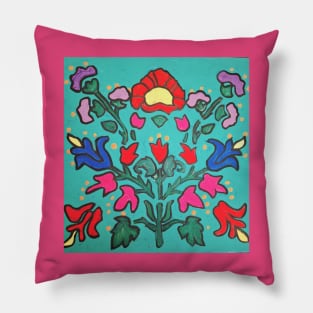 Hungarian Floral Design Pillow