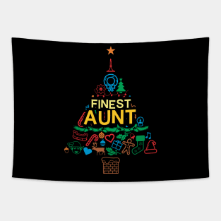 Finest Aunt Gift - Xmas Tree 2 - Christmas Tapestry