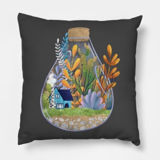 Terrarium Cottage Pillow