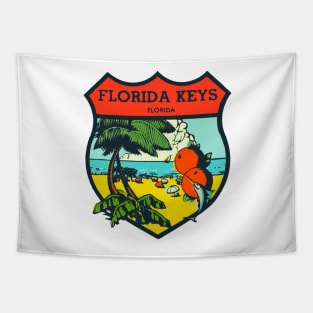 Vintage Florida Keys Decal Tapestry