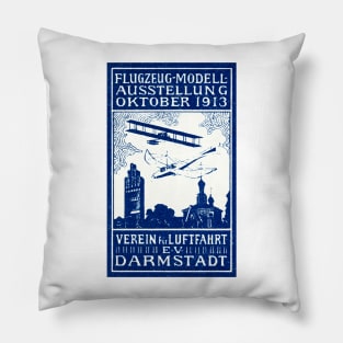 1913 Darmstadt Air Show Pillow