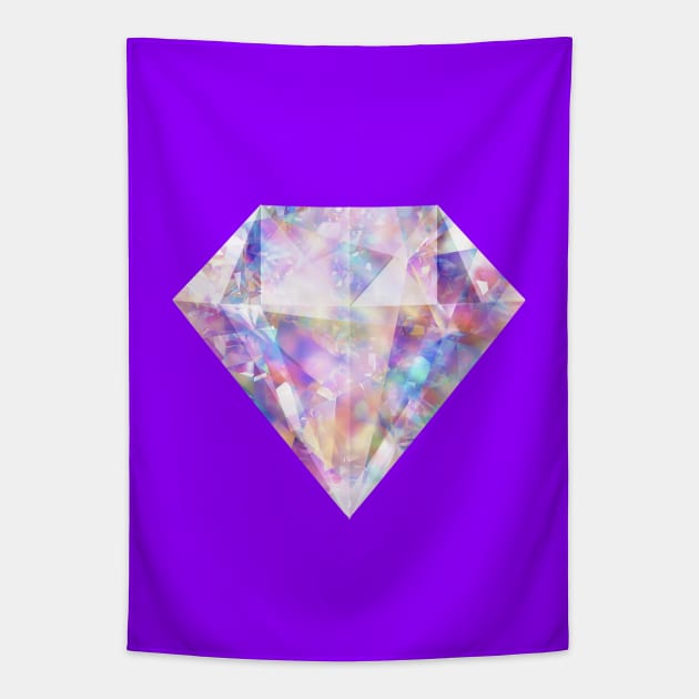 Sparkly Glittering Colorful Diamond Tapestry by Alice_Wieckowska