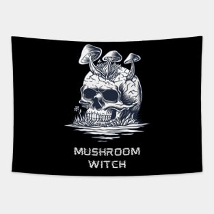 Mushroom Witch Tapestry