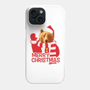 Funny Bear Santa Claus Merry Christmas Phone Case