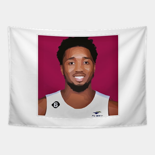 Donovan Mitchell Tapestry by Playful Creatives