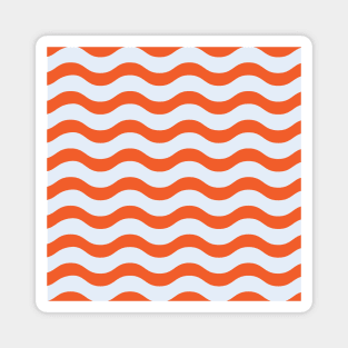 Tangerine Waves Magnet