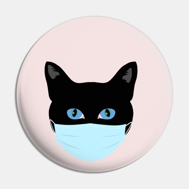 Black Cat Santa Mask 2020 Pin by designnas2