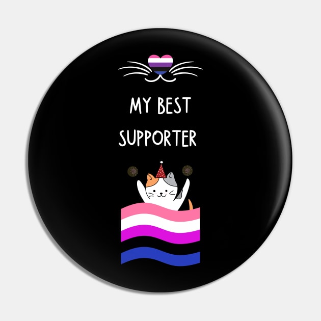 gender fluid Pin by vaporgraphic