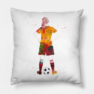 Soccer Player Girl Pillow