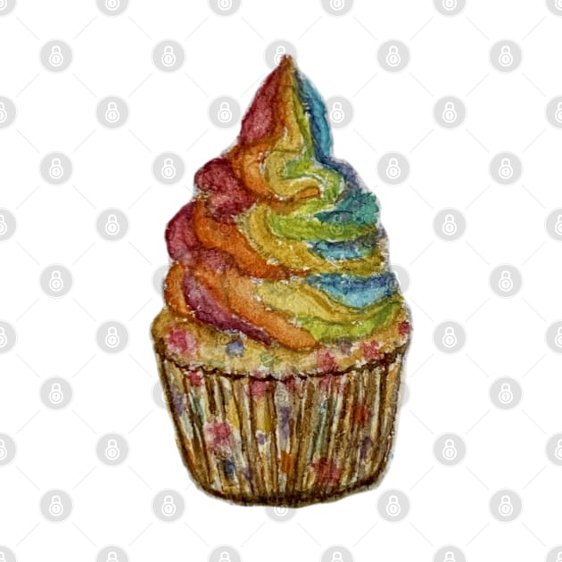 Rainbow Cupcake by Suriartaddict