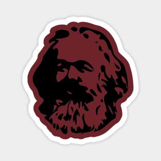 Karl Marx Silhouette Magnet